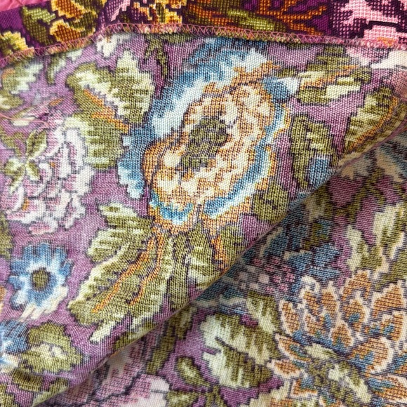 1960’s Vintage Floral Tapestry Mini Dress - Picture 6 of 7